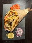 Pita Souvlaki Vom Schweinefleisch